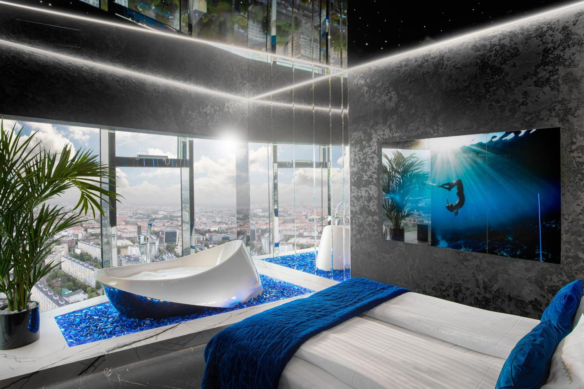 Apartamenty Sky Tower Z Jakuzzi Przy Oknie Breslau Exterior foto