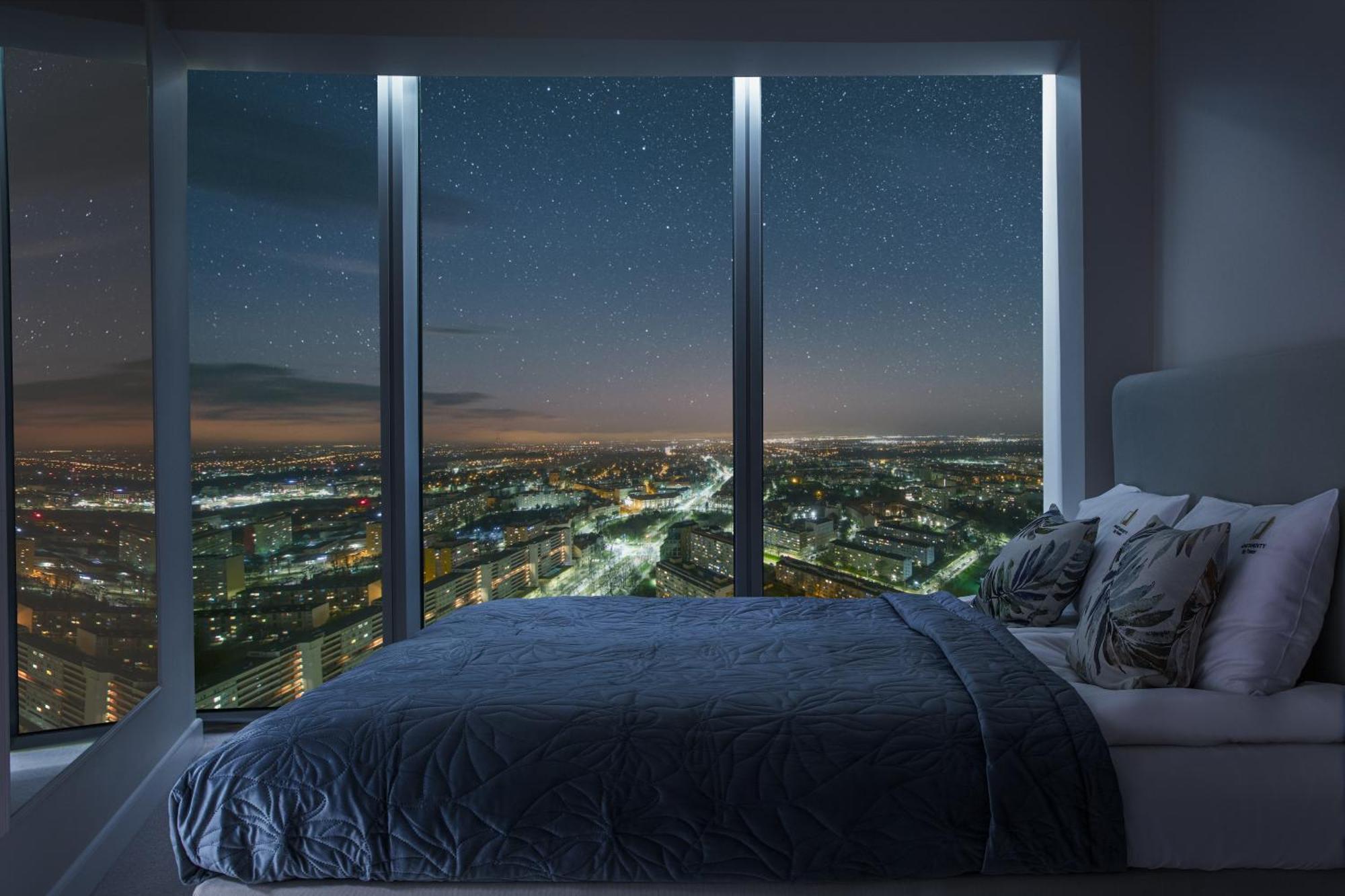 Apartamenty Sky Tower Z Jakuzzi Przy Oknie Breslau Exterior foto