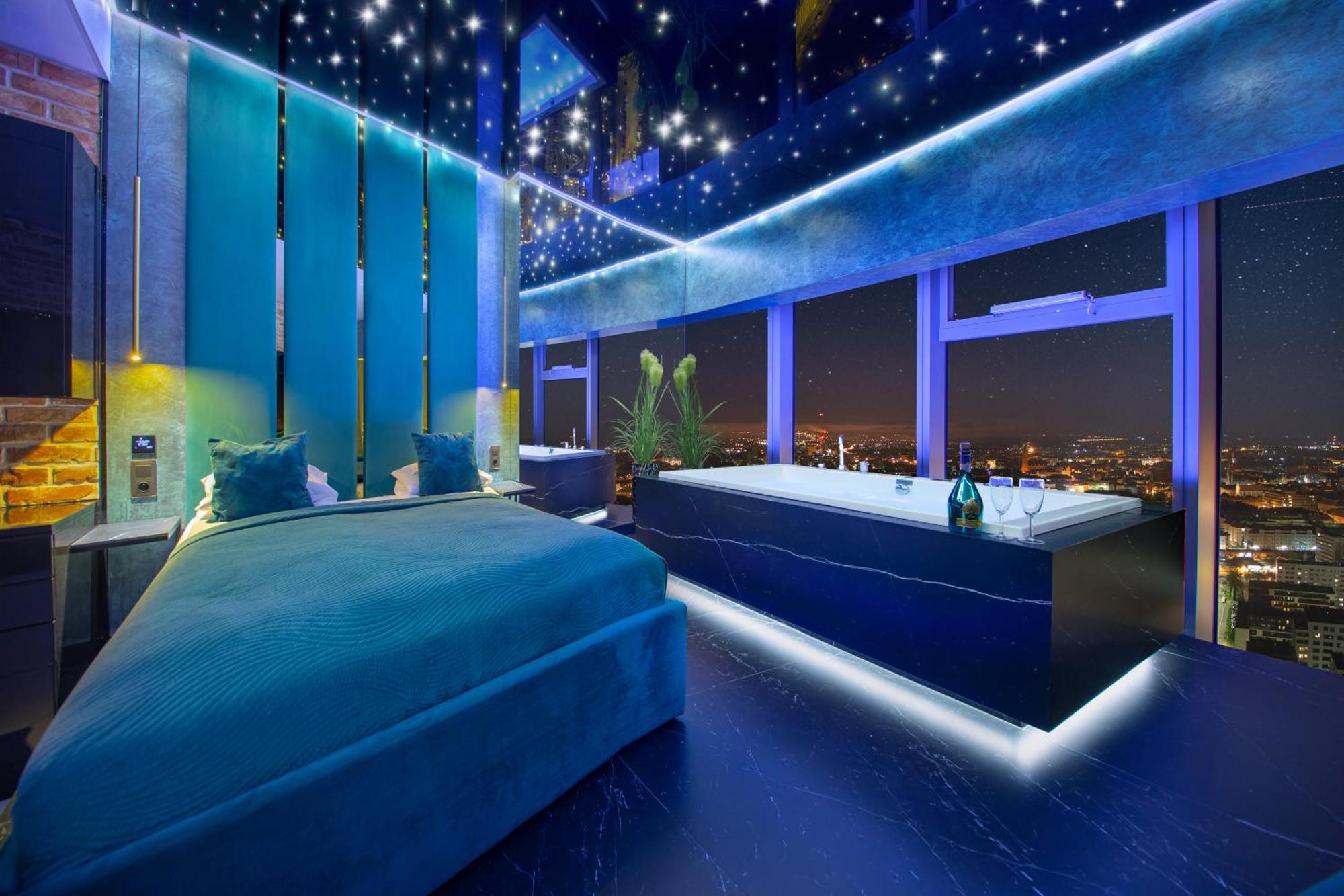 Apartamenty Sky Tower Z Jakuzzi Przy Oknie Breslau Exterior foto