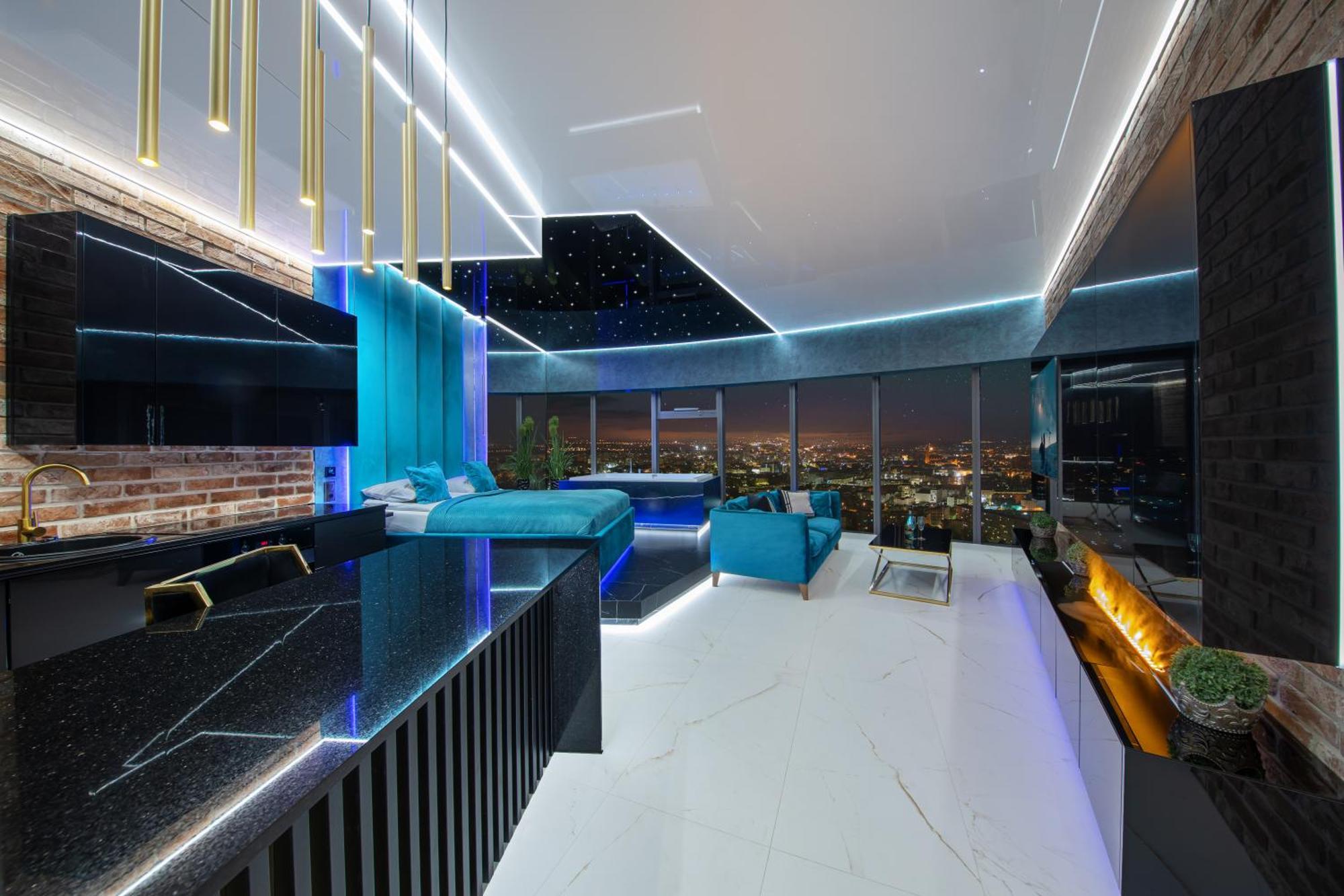 Apartamenty Sky Tower Z Jakuzzi Przy Oknie Breslau Exterior foto