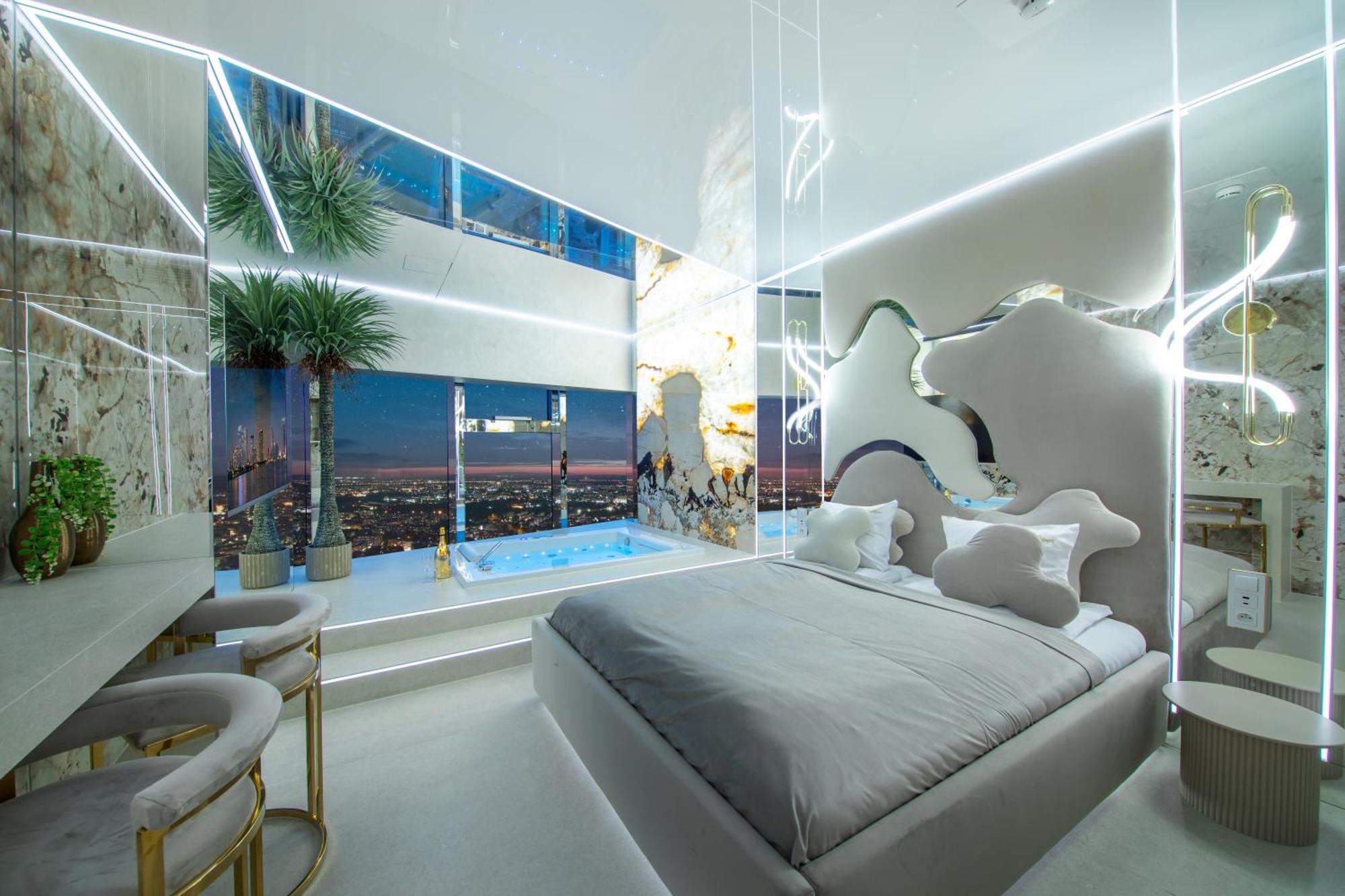 Apartamenty Sky Tower Z Jakuzzi Przy Oknie Breslau Exterior foto