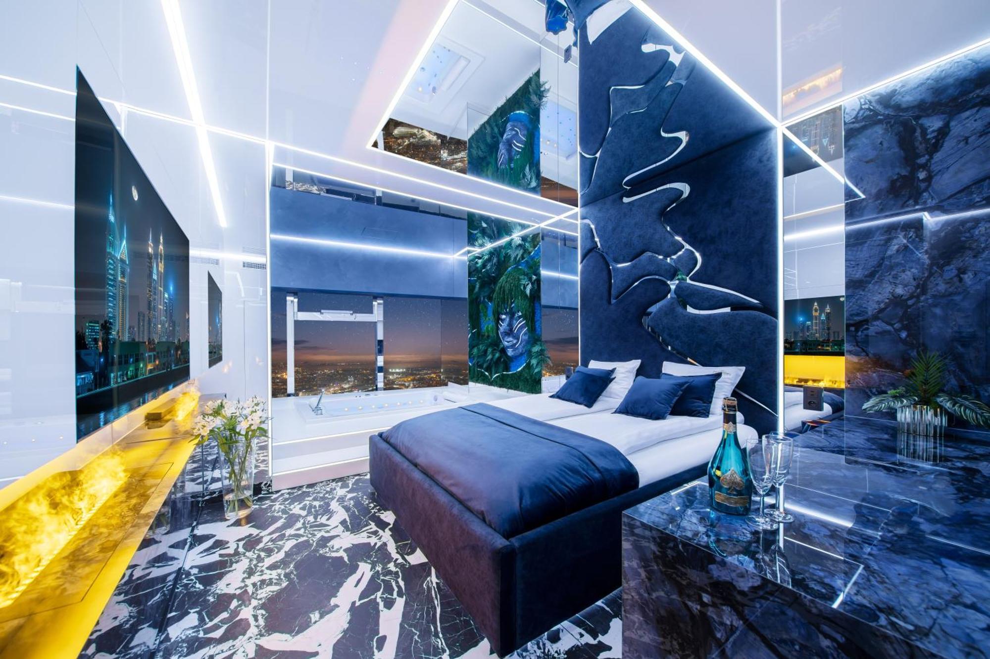 Apartamenty Sky Tower Z Jakuzzi Przy Oknie Breslau Exterior foto
