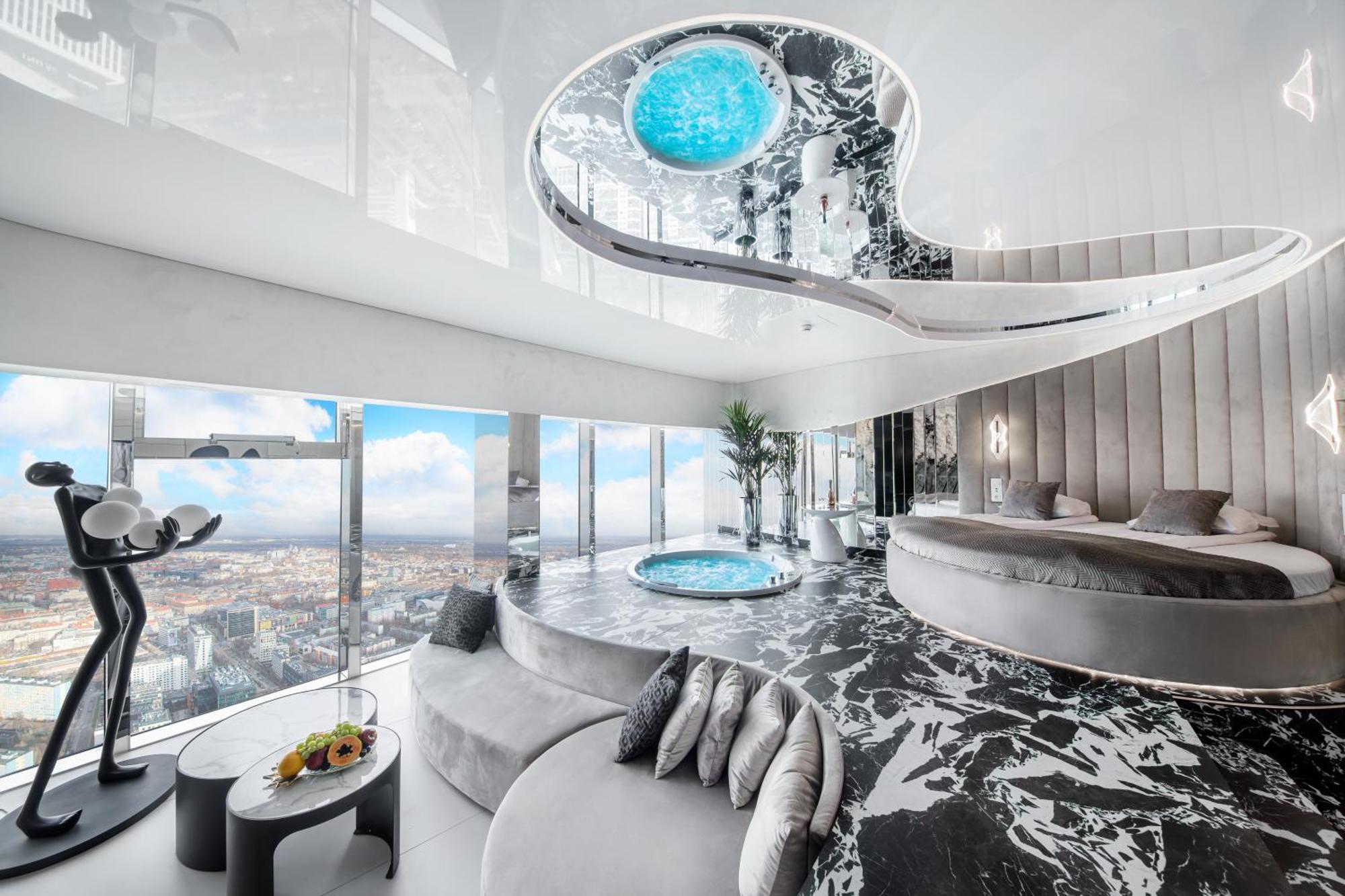Apartamenty Sky Tower Z Jakuzzi Przy Oknie Breslau Exterior foto