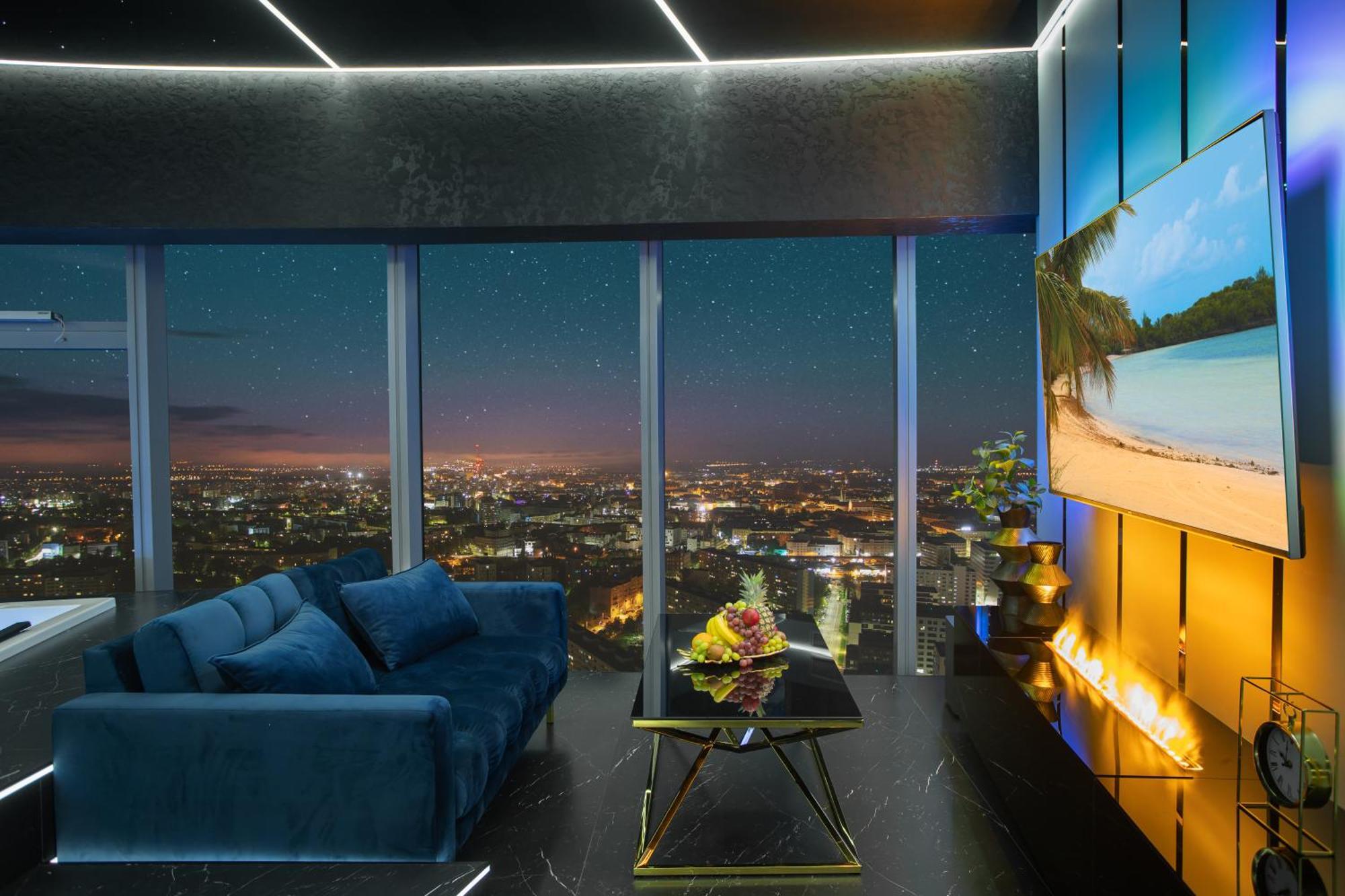Apartamenty Sky Tower Z Jakuzzi Przy Oknie Breslau Exterior foto