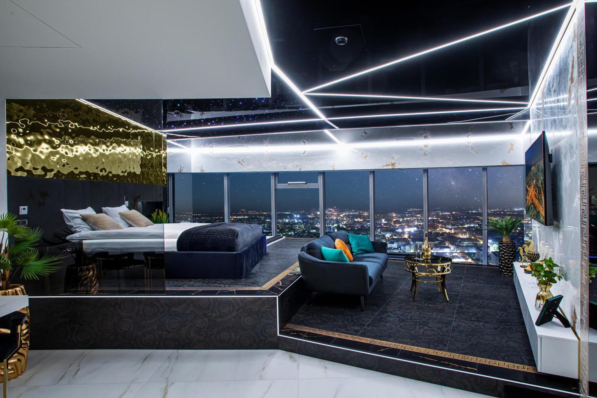 Apartamenty Sky Tower Z Jakuzzi Przy Oknie Breslau Exterior foto