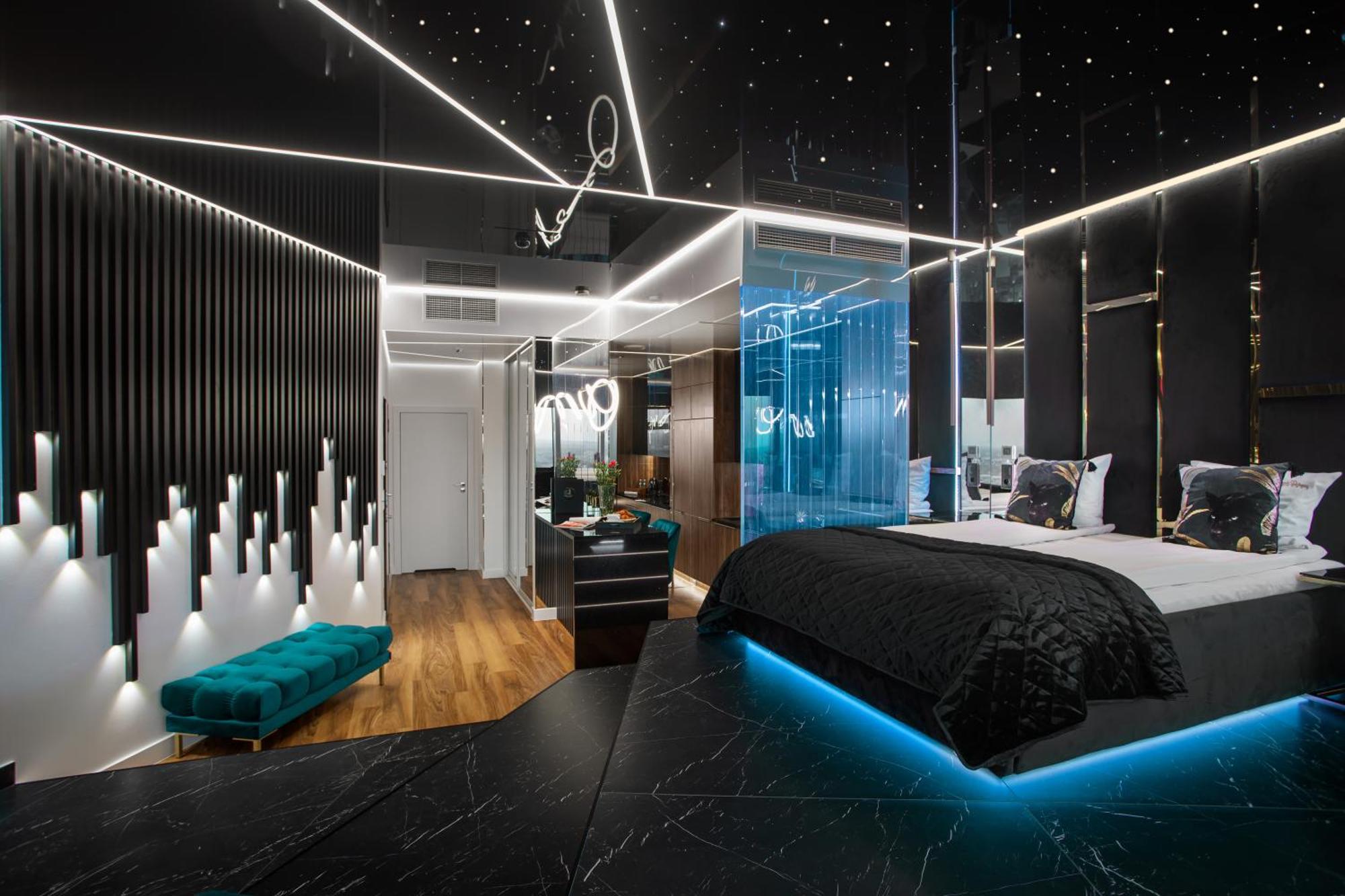 Apartamenty Sky Tower Z Jakuzzi Przy Oknie Breslau Exterior foto